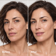 PDRN Pink Vitamin serum before and after comparison, second example